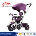 Vente chaude bébé tricycle vélo avec siège arrière / EN71 approuvé tricycle bébé courir vélo / intérieur en plein air monter sur la voiture tricycle pour bébé